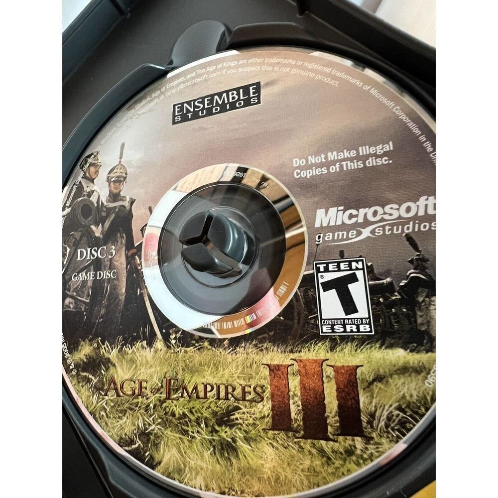 Age of Empires 3 III PC CD Microsoft 3 Discs Manual 2005 - Picture 10 of 10